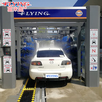 Machine de lavage de voitures électrique entièrement automatique en tunnel, vente en gros d'usine, conçue pour les laveries automobiles très fréquentées