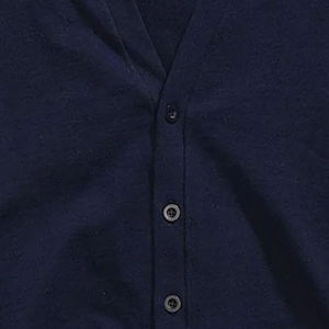 Cardigan en tricot épais anti-plis à boutons sur le devant, col en V, haute qualité, personnalisé, pour hommes et femmes, vente en gros, automne-hiver - Product Image 2