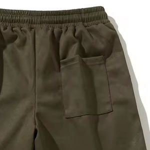 Conjunto de Pantalones Cortos con Estampado Puff Personalizado para Hombre, Sudadera Vintage con Efecto Desgastado y Lavado Ácido, Pantalones Cortos Deportivos con Estampado Puff 100% Algodón - Product Image 2