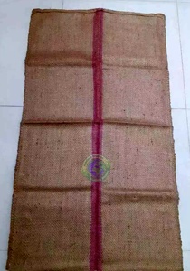 Saco de Yute natural 100% exportable, tira roja, STD para embalaje de anacardos de cacao, embalaje textil ecológico de Bangladesh - Product Image 3