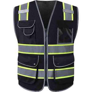 Veste de sécurité réfléchissante pour la construction, haute visibilité, multi-poches, gilet de travail réfléchissant coloré - Product Image 2