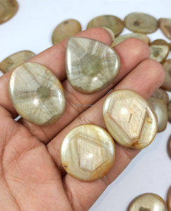 Natural Yellow Sapphire Loose Gemstone Polished Mix Shape Cabochon Making Jewelry wholesale price - Product Image 2