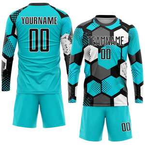 Custom Sublimation Printed Men's <b>Soccer</b> Jersey Breathable Quick Dry Polyester Mesh Fabric Elastic Waist Short Sleeves Custom - Product Image 5