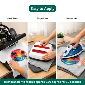 Pegatinas de Transferencia DTF Personalizadas para Telas, Impresión a Todo Color, Resistentes al Calor, Lavables, Impermeables, Transferencias de Logotipos - Product Image 4