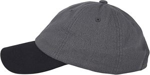 Casquette de baseball bicolore unisexe à 6 panneaux, couleur unie, visière contrastante, ajustement réglable, usage décontracté, tissu sergé 100% coton - Product Image 6