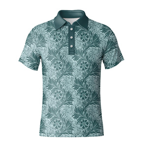 Polo de Golf Personalizado de Lujo para Hombre, Diseño Floral Clásico, Camisetas Polo de Alta Calidad para Club de Golf, Ropa, Promoción de Marca - Product Image 2