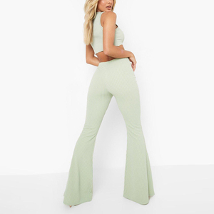Pantalon large pour femme style hip-hop, taille élastique, devant plat, logo brodé personnalisable – Meilleure vente - Product Image 6