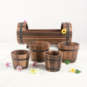 Jardinière en bois d'acacia écologique, durable et moderne, pour plantes d'intérieur/extérieur, pots de fleurs, décoration intérieure, fabriqué au Vietnam - Product Image 5