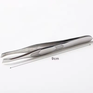 Pince à épiler professionnelle pour sourcils, en acier inoxydable, réutilisable, légère, à pointe droite, extracteur de sourcils pour hommes, ANAAIF - Product Image 6