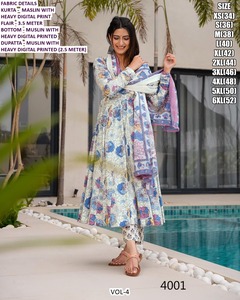 Zohra bandhani maslin anarkali ชุดลูกปัดมรกตยาวถึงพื้นหรูหราสำหรับงานแต่งงาน - Product Image 3