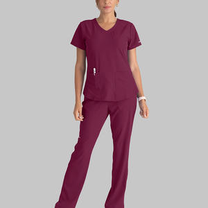 Uniformes Médicos Elásticos para Mujer, Conjuntos de Uniformes para Salón de Belleza, Spa, Doctora, Hospital, Blusa y Pantalones Deportivos, Uniformes Médicos Dentales - Product Image 3