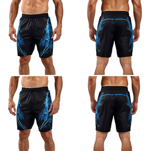 Pantalones Cortos Deportivos con Estampado Puff, Diseño Personalizado, Precio de Mayoreo, para Hombre, Ropa Deportiva Informal para Fitness - Product Image 3