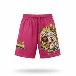 IOTA SPORTS Quick-Drying Breathable Double <b>Layer</b> Mesh Fabric Sports Gym Wear Custom 220 Gsm 100% Polyester Mens Mesh Shorts - Product Image 2