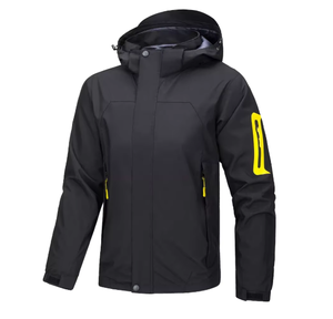 Veste de ski pour homme, imperméable, à capuche, coupe-vent, manteau d'hiver respirant, veste softshell pour la neige, personnalisable, sportive - Product Image 3