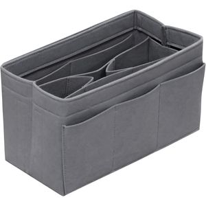 Organizer per Borsa Grande in Feltro Grigio con 14 Tasche, Inserto Funzionale per Borsa Tote - Product Image 1