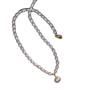 Collar de Perlas de Agua Dulce Estilo Retro Barroco con Piedra Ojo de Tigre y Cadena de Ámbar para Mujer - Product Image 5