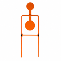 Cible de tir tactique en acier orange robuste de calibre .22 Rimfire 10 mm pour usage professionnel
