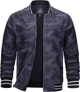 Unisex Black White Hooded Varsity Jacket Vintage Style Regular Fit Leather <b>Upper</b> 100% Polyester Filling Winter Wear - Product Image 2