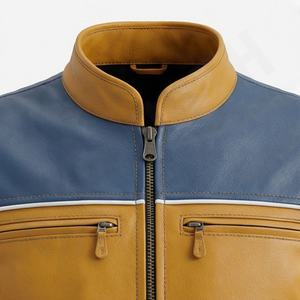 Chaqueta de Motociclista de Cuero Genuino para Hombre de la Mejor Calidad, Nueva Colección de Invierno, Chaquetas de Motocicleta con Protecciones Desmontables Personalizadas - Product Image 4