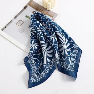 2026Fashion Design Women Elegant Flower Printed Bandana Women <b>Head</b> Scarf <b>Silk</b> Satin <b>Head</b> Scarves <b>Silk</b> <b>Wrap</b> Scarves - Product Image 3