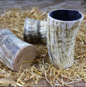 Jarra de cerveza de cuerno natural, muy vendida, decoración para el hogar, Navidad, personalizada, para cerveza, vino, estilo vikingo, al mejor precio. - Product Image 3