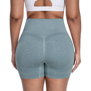 Shorts Deportivos Brillantes en la Oscuridad para Mujer, Cintura Alta, para Yoga, con Detalles Reflectantes, para Entrenamiento Nocturno - Product Image 3