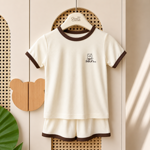 Ensemble de vêtements pour enfants, ensembles de vêtements pour filles, vêtements d'été légers et doux, fabriqués au Vietnam, vêtements pour enfants indispensables pour l'été - Product Image 5