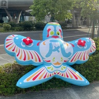 Cerf-volant géant gonflable à LED, modèle traditionnel personnalisé en tissu Oxford, couleur personnalisée, logo sur mesure pour la rue