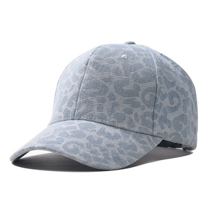 Gorra de Béisbol Unisex de 6 Paneles con Estampado de Leopardo, Estilo Ajustado, Informal, para Adultos, Primavera/Verano, Circunferencia de Cabeza Ajustable - Product Image 1