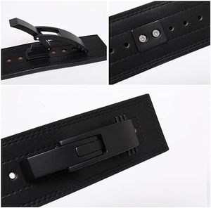 High Quality Customized Cowhide Leather Non-Slip Durable Posture <b>Back</b> <b>Support</b> Gym Belt for Weight Lifting Fitness Unisex - Product Image 3