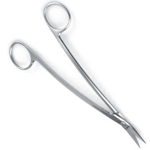 Tijeras para amígdalas Dean, manuales, de acero inoxidable, 30 mm, con hojas dentadas en ángulo, punta roscada, 170 mm de longitud total, juego de instrumentos ISO13485 - Product Image 4