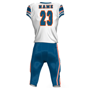 Ensemble de maillot et pantalon de football américain pour homme, noir et orange, col en V, sans manches, style ajusté, anti-humidité - Product Image 5