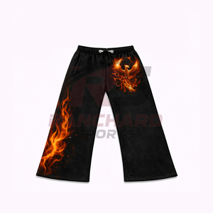 Conjunto de Sudadera con Capucha y Pantalones Deportivos con Bordado Personalizado y Serigrafía, Inspirado en el Estilo Urbano, de Felpa de Algodón, con Corte Holgado - Product Image 2