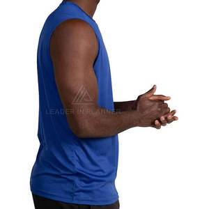 Diseña tu propia camiseta sin mangas con logo, camiseta sin mangas con cuello redondo, camiseta estilo streetwear para hombre - Product Image 6