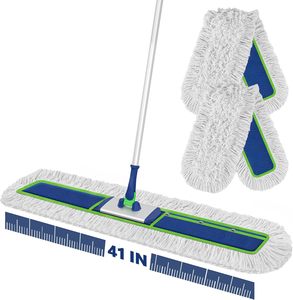 Serpillières auto-essoreuses écologiques KSR International, durables, en coton plat, 1 tête de serpillière, emballage Kentucky Mop - Product Image 6