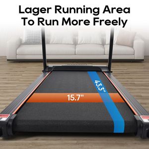 Electric Folding Treadmill 2.5HP Motor & 300LBS Capacity 3 Level Incline & 12 P Speed <b>Walking</b> & Jogging <b>Machine</b> - Product Image 2