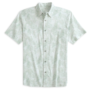 เสื้อเชิ้ตฮาวายฤดูร้อนสำหรับผู้ชาย ผ้าลินินผสมฝ้าย แขนสั้น ลายดอกไม้สไตล์วินเทจสั่งทำได้ - Product Image 1
