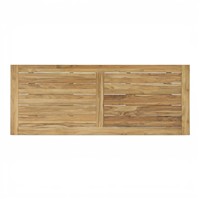 Table de salle à manger d'extérieur en teck massif de qualité supérieure, grande table rectangulaire de jardin avec base à tréteaux pour restaurant