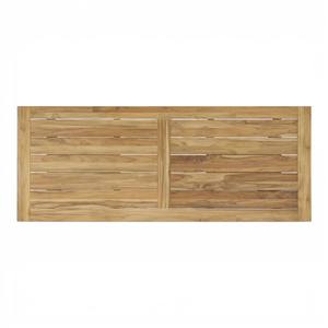 Table de salle à manger d'extérieur en teck massif de qualité supérieure, grande table rectangulaire de jardin avec base à tréteaux pour restaurant - Product Image 4