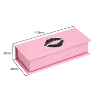 Ensemble de boîtes cadeaux rigides personnalisées avec pelliculage brillant et insert en satin, emballage de luxe pour cosmétiques, rouges à lèvres, parfums et produits de beauté