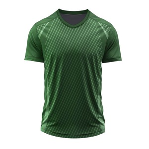 Maillot de football personnalisé à rayures tonales, col en V, respirant et à séchage rapide, idéal pour les équipes de club, l'entraînement et les matchs – Meilleures ventes - Product Image 5