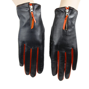 Gants d'hiver en cuir véritable pour femmes, élégants, compatibles avec les écrans tactiles, gants de cérémonie, fabricant de gants de mode sur mesure OEM - Product Image 1
