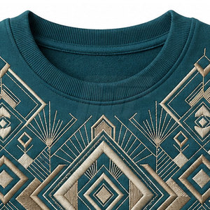 Sweat-shirts brodés pour hommes, col rond classique uni, pull en polaire chaud, style streetwear confortable, vêtements décontractés pour l'automne et l'hiver - Product Image 6