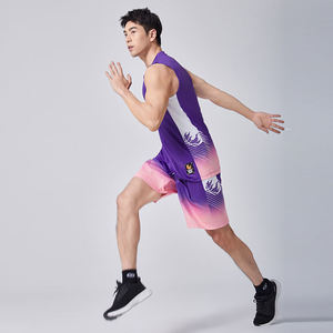 ผู้ผลิตชุดบาสเก็ตบอล ชุดยูนิฟอร์มทีมแบบกำหนดเองพร้อมชื่อทีม ชุดตัวอย่างแบบซับลิเมชั่น ชุดยูนิฟอร์มบาสเก็ตบอลชาย ชุดเสื้อวิ่งกีฬาสำหรับผู้ชาย - Product Image 4