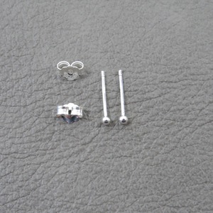 Pendientes de Bola de Plata 925, Minimalistas, para Uso Diario, Joyería Unisex - Product Image 2