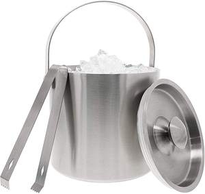 Seau à glace commercial Lavie Creations LCa-472 en acier inoxydable moderne de 5 L pour le refroidissement du vin, le service de boissons, les hôtels et les restaurants - Product Image 5