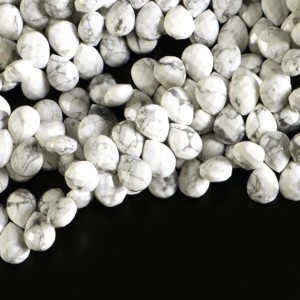 Cuentas de Howlite Natural Facetadas en Forma de Pera, Cuentas Sueltas de Howlite Blanca para Fabricación de Joyas, Suministro de Gemas al por Mayor - Product Image 6