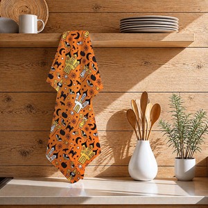 High Quality Best Printed Design Cotton Halloween <b>Kitchen</b> <b>Towel</b> 100% Cotton <b>Kitchen</b> <b>towel</b> With Customized Logo for Hot Sale.. - Product Image 1