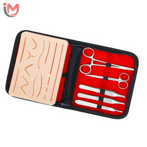 Kit d'entraînement à la suture avec coussin en silicone et instruments chirurgicaux pour la formation des étudiants en médecine, kit d'entraînement à la suture pour étudiants OEM - Product Image 1