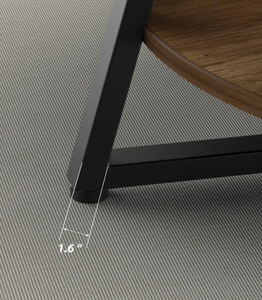 Table basse de forme circulaire créative à double rangement Table d'appoint en fer Design moderne Home Deco Coin unique pour villa - Product Image 3